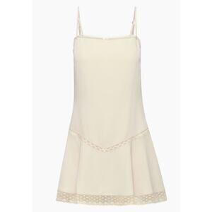 NWT Aritzia Wilfred‎ Nettare Light Champagne Mini Slip Dress Size Large